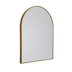 Maxlight Lustro Mirror Półokrąg - Metal + szkło - Złoty szczotkowany W0386