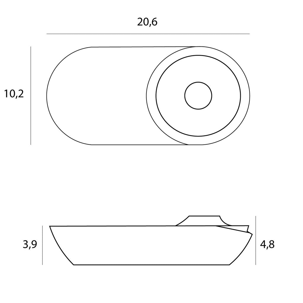 Maxlight Oprawa natynkowa Vector 10W - Aluminium - Biały C0267