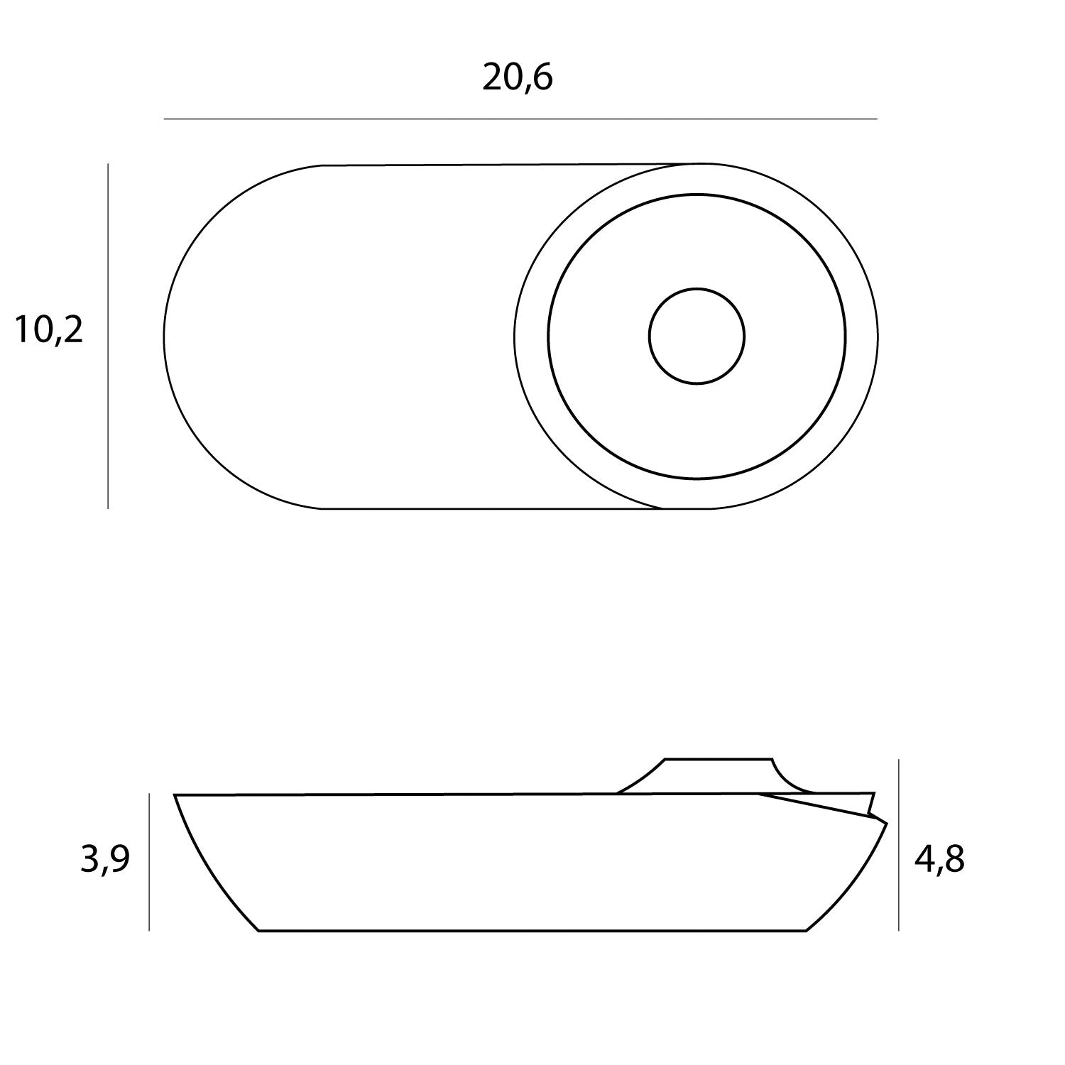Maxlight Oprawa natynkowa Vector 10W - Aluminium - Biały C0267