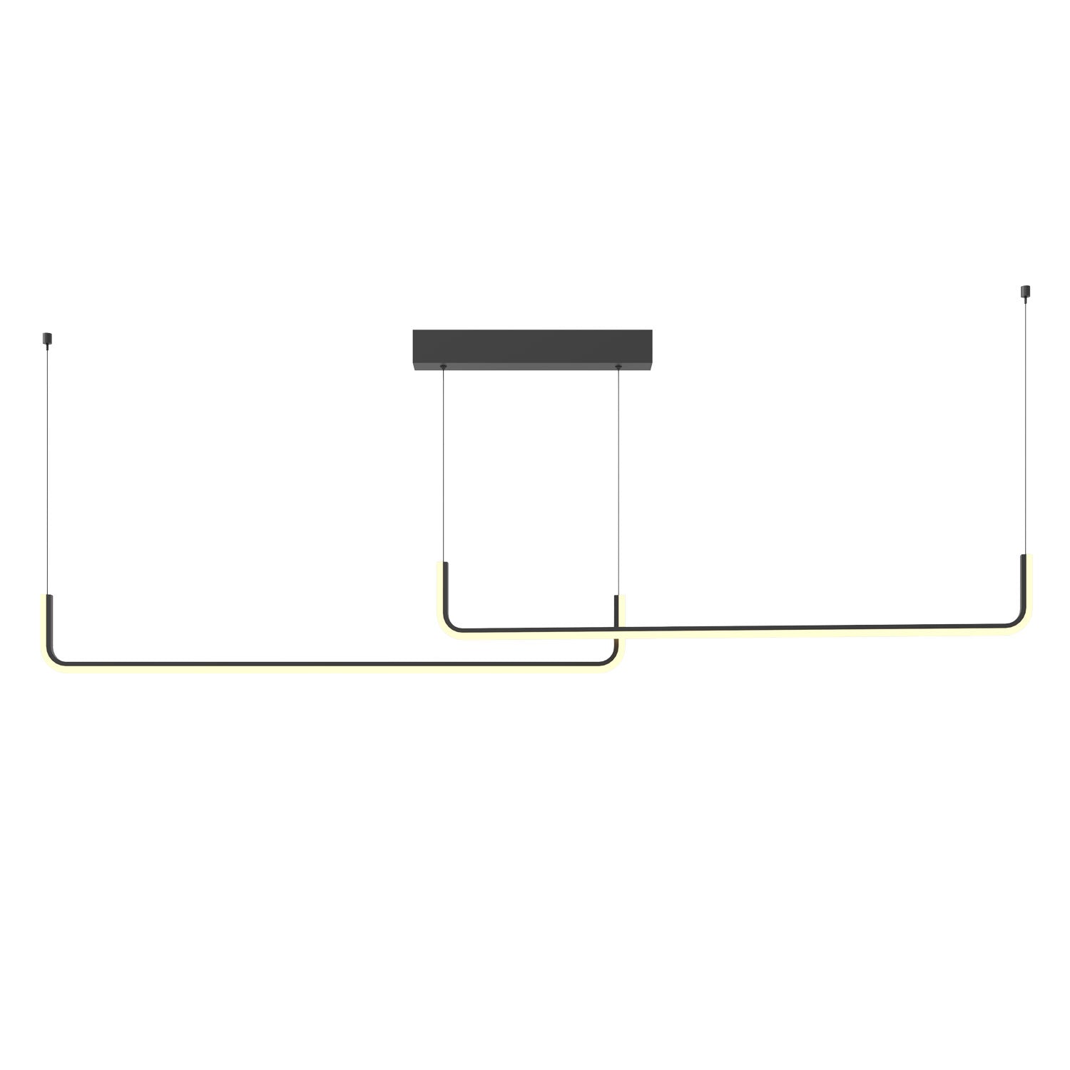 Maxlight Lampa wisząca Urus 30W - Metal - Czarny P0645