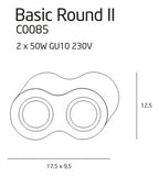 Maxlight Plafon Basic Round - Metal - Biały C0085