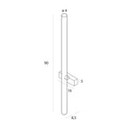 Maxlight Kinkiet Thora - Metal - Czarny W0421D