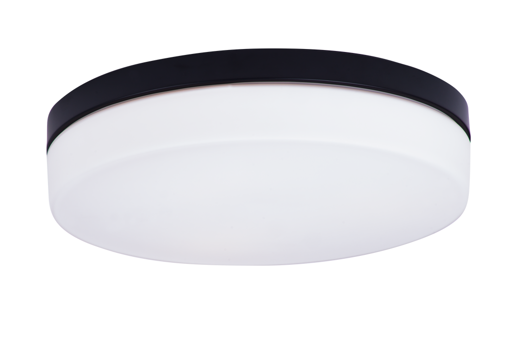 Maxlight Plafon Oda - Metal+szkło mleczne - Czarny C0194