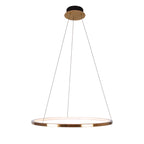 Maxlight Lampa wisząca Queen 70cm - Stal nierdzewna + akryl - Złoty szczotkowany P0494