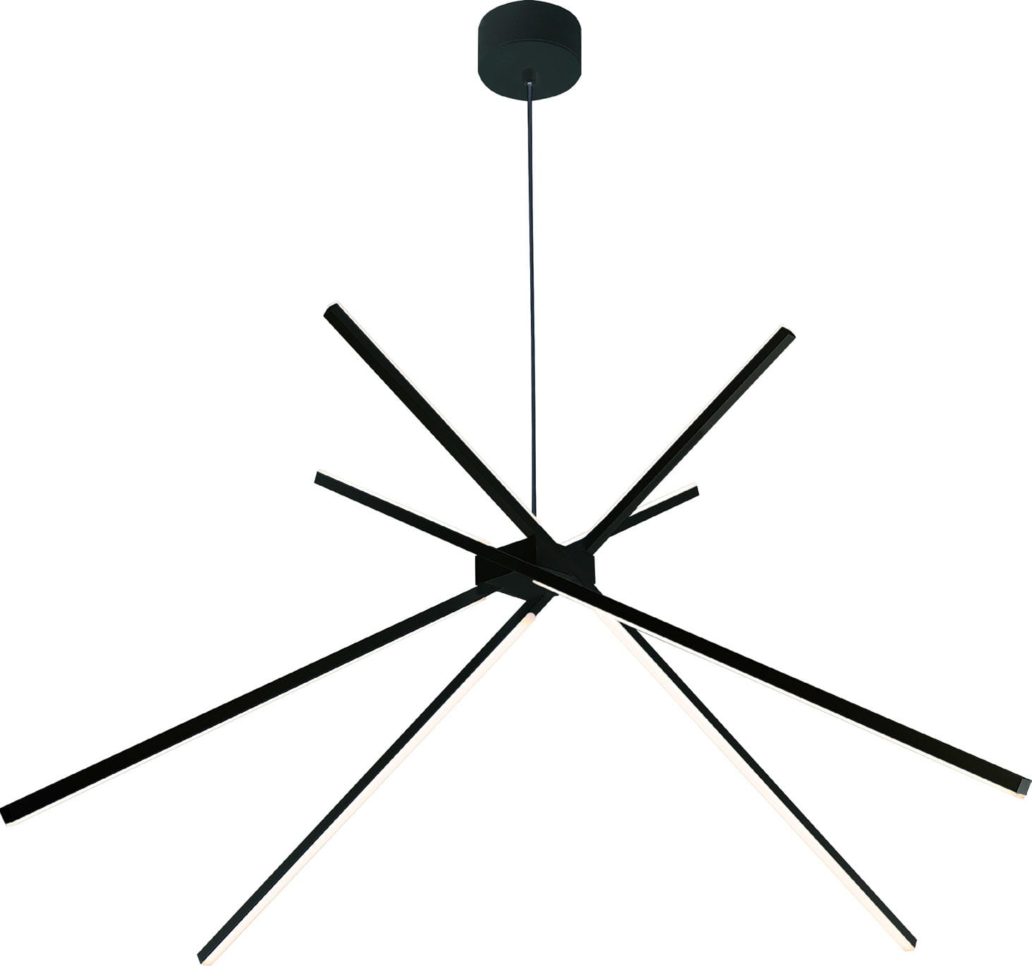 Maxlight Lampa wisząca Spider - Metal + akryl - Czarny P0412