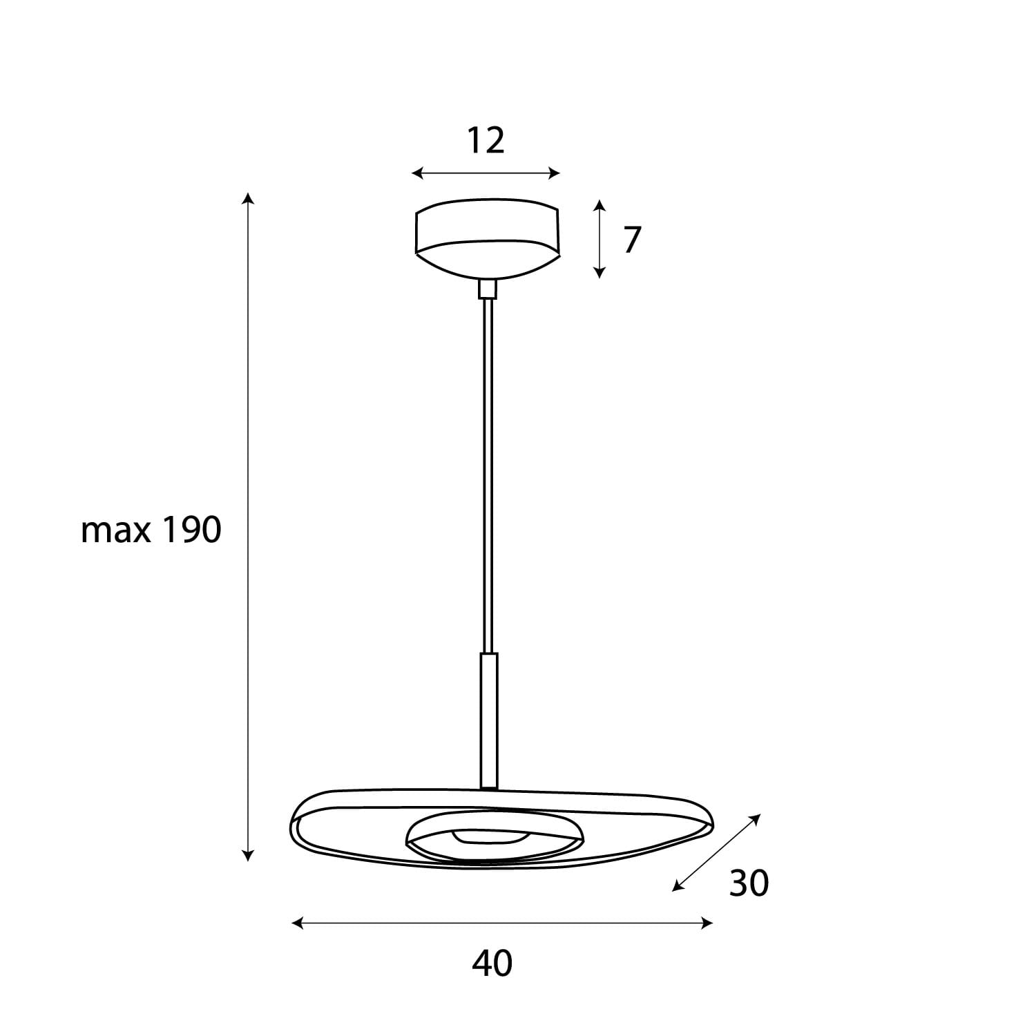 Maxlight Lampa wisząca Deux - Filc + akryl + aluminium - Kremowy + szary P0561