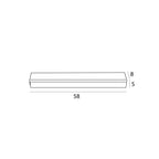 Maxlight Oprawa natynkowa Flex 58 cm - Aluminium - Czarny C0259
