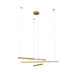 Maxlight Lampa wisząca Trio III - Stal nierdzewna + akryl - Złoty szczotkowany P0474D