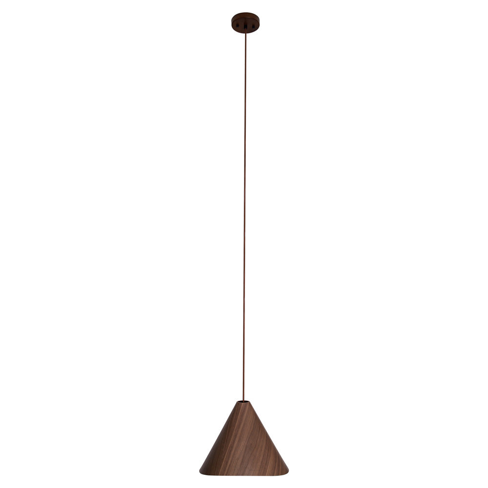 Maxlight Lampa wisząca Sakura - Metal + drewno - Ciemne drewno orzechowe P0548