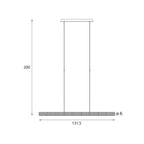 Maxlight Lampa wisząca Love 37W - Metal + akryl - Chrom P0647