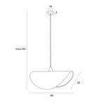 Maxlight Lampa wisząca Koshi I - Rattan - Czarny P0498