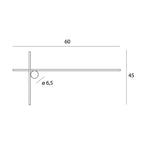 Maxlight Kinkiet Arne - Aluminium + akryl - Czarny W0369