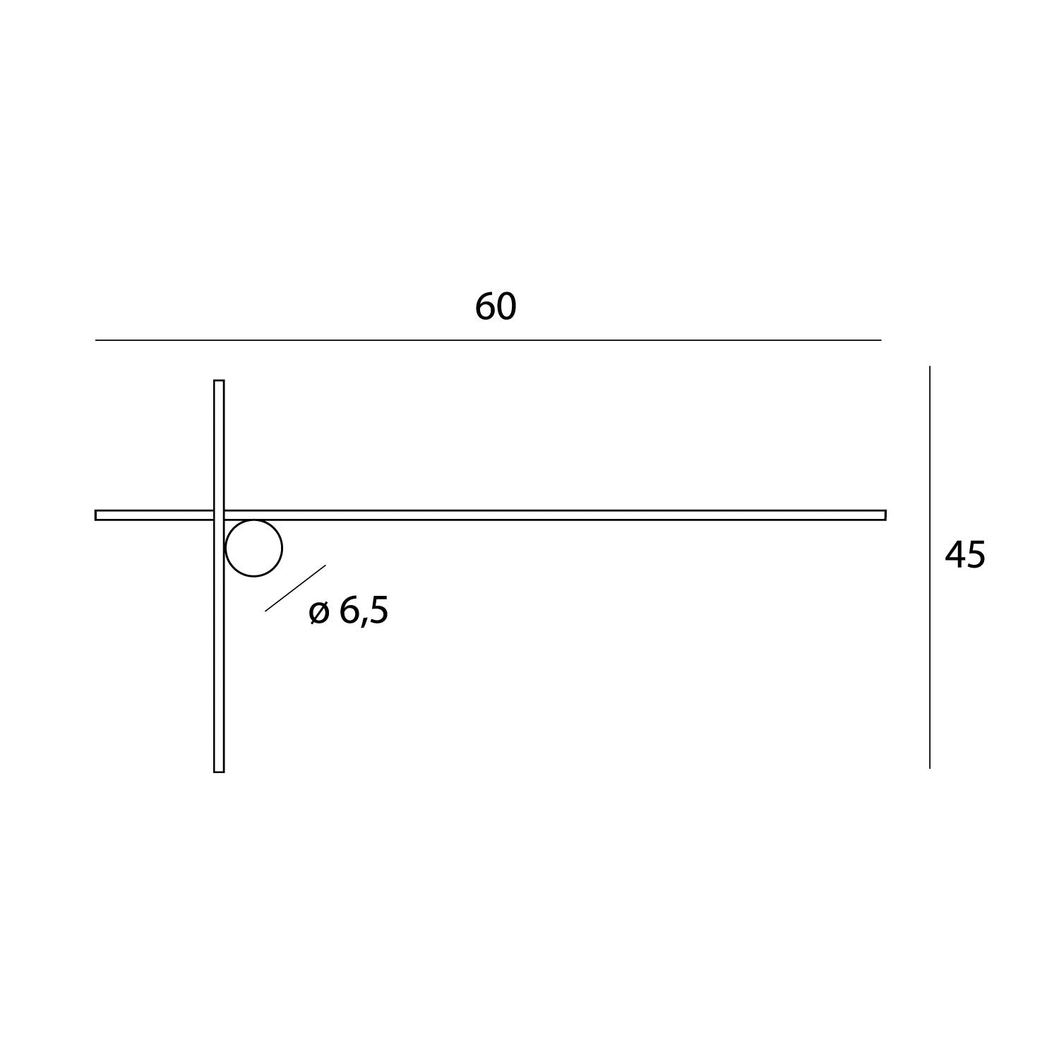 Maxlight Kinkiet Arne - Aluminium + akryl - Czarny W0369