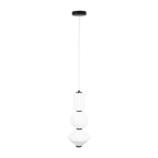 Maxlight Lampa wisząca Akiko - Metal + szkło mleczne - Czarny P0468