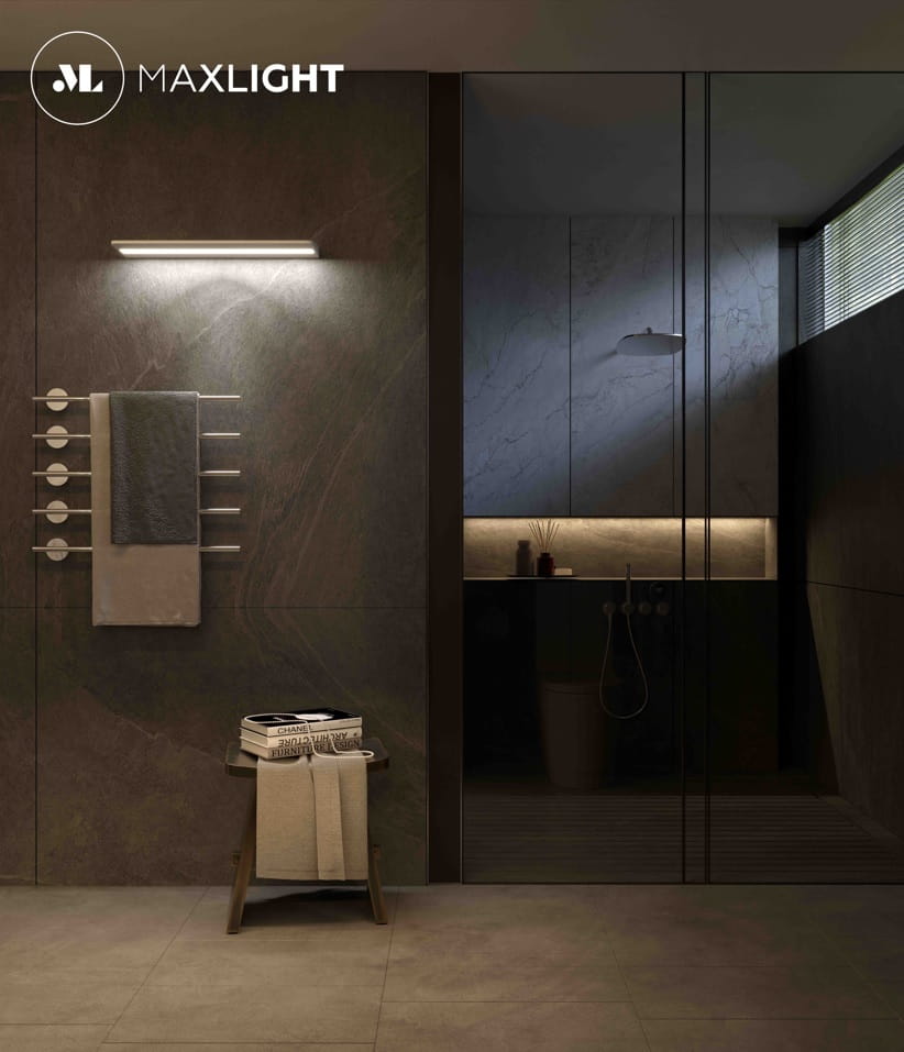 Maxlight Kinkiet Shelf - Metal + akryl - Biały W0213
