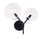 Maxlight Kinkiet Lollipop - Metal + szkło - Czarny W0277