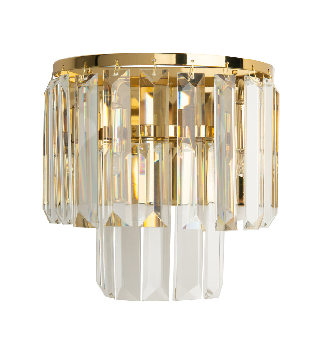Maxlight Kinkiet Monaco - Metal + szkło - Złoty W0288