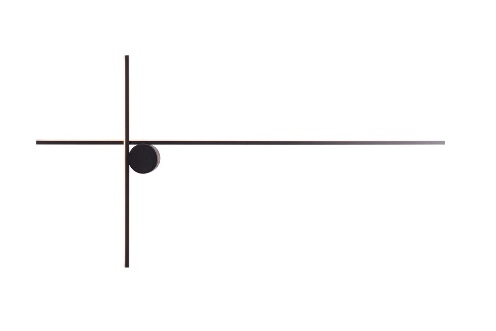 Maxlight Kinkiet Arne - Aluminium + akryl - Czarny W0370