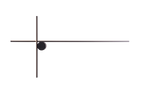 Maxlight Kinkiet Arne - Aluminium + akryl - Czarny W0370
