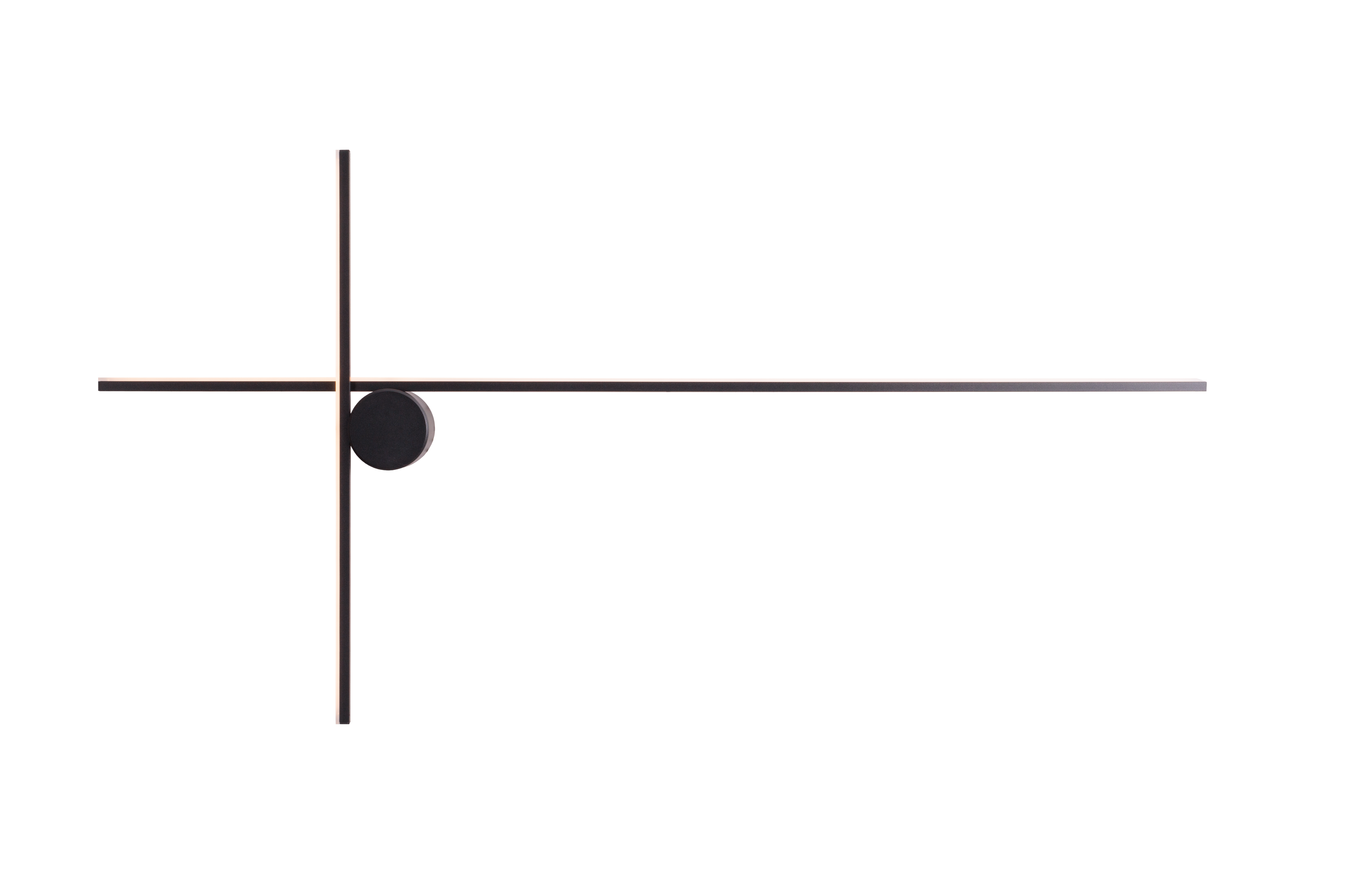Maxlight Kinkiet Arne - Aluminium + akryl - Czarny W0370