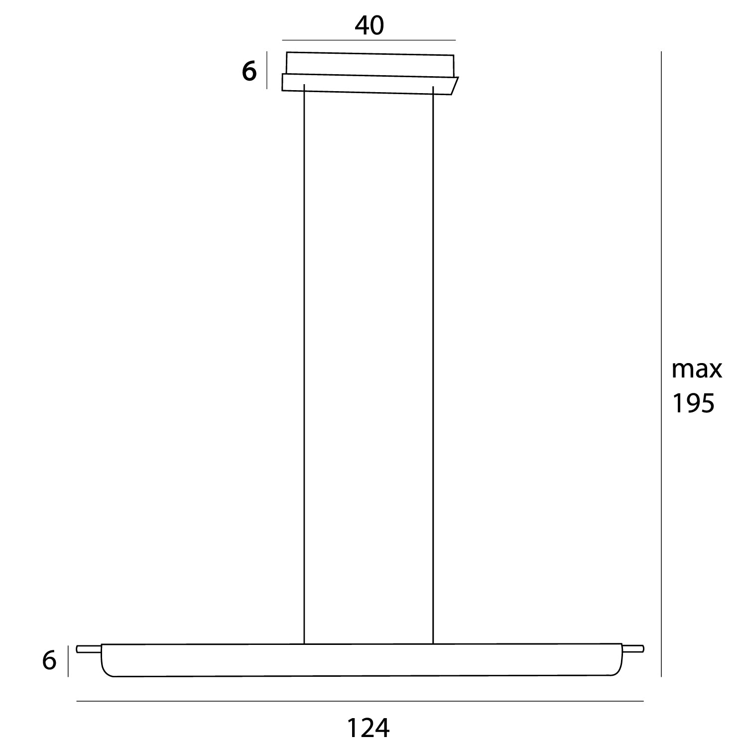 Maxlight Lampa wisząca Jo-Jo Modern - Metal - Czarny + złoty P0596