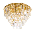 Maxlight Plafon Monaco 60cm - Metal + szkło - Złoty C0206