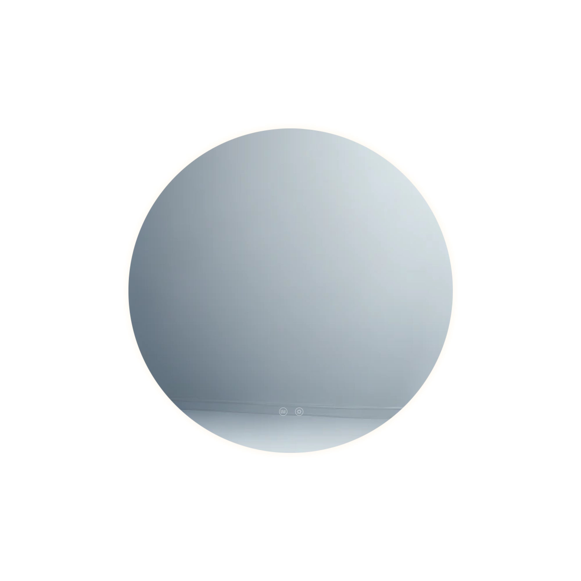 Maxlight Lustro Mirror Okrąg - Metal + szkło - Biały W0387