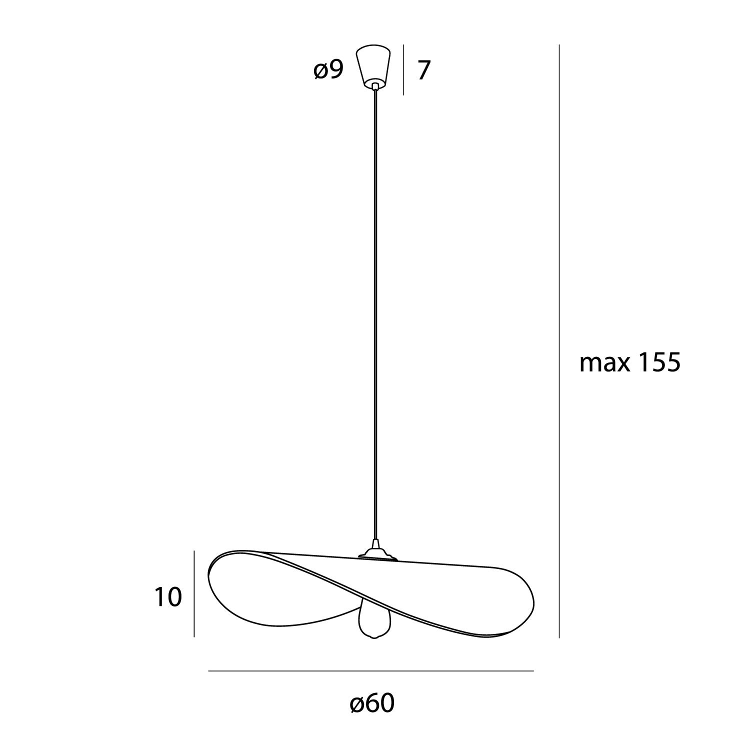 Maxlight Lampa wisząca Nap - Słoma pszenna - Biały P0581