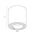 Maxlight Oprawa natynkowa Fix - Aluminium - Biały C0256