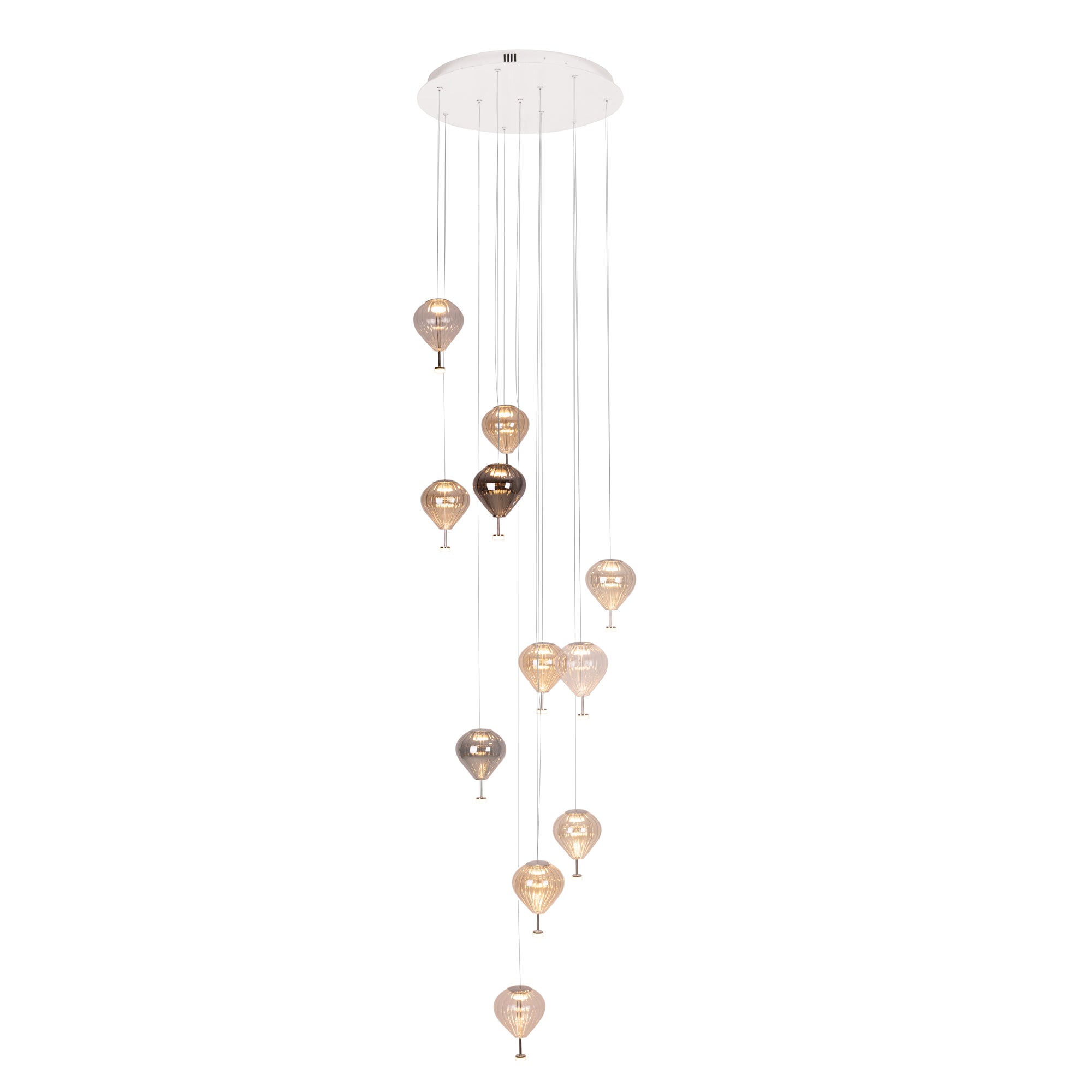 Maxlight Lampa wisząca Palloncini 11 - Metal + szkło - Wielokolorowy P0526D