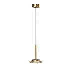 Maxlight Lampa wisząca Lunaris - Metal + szkło - Złoty P0649