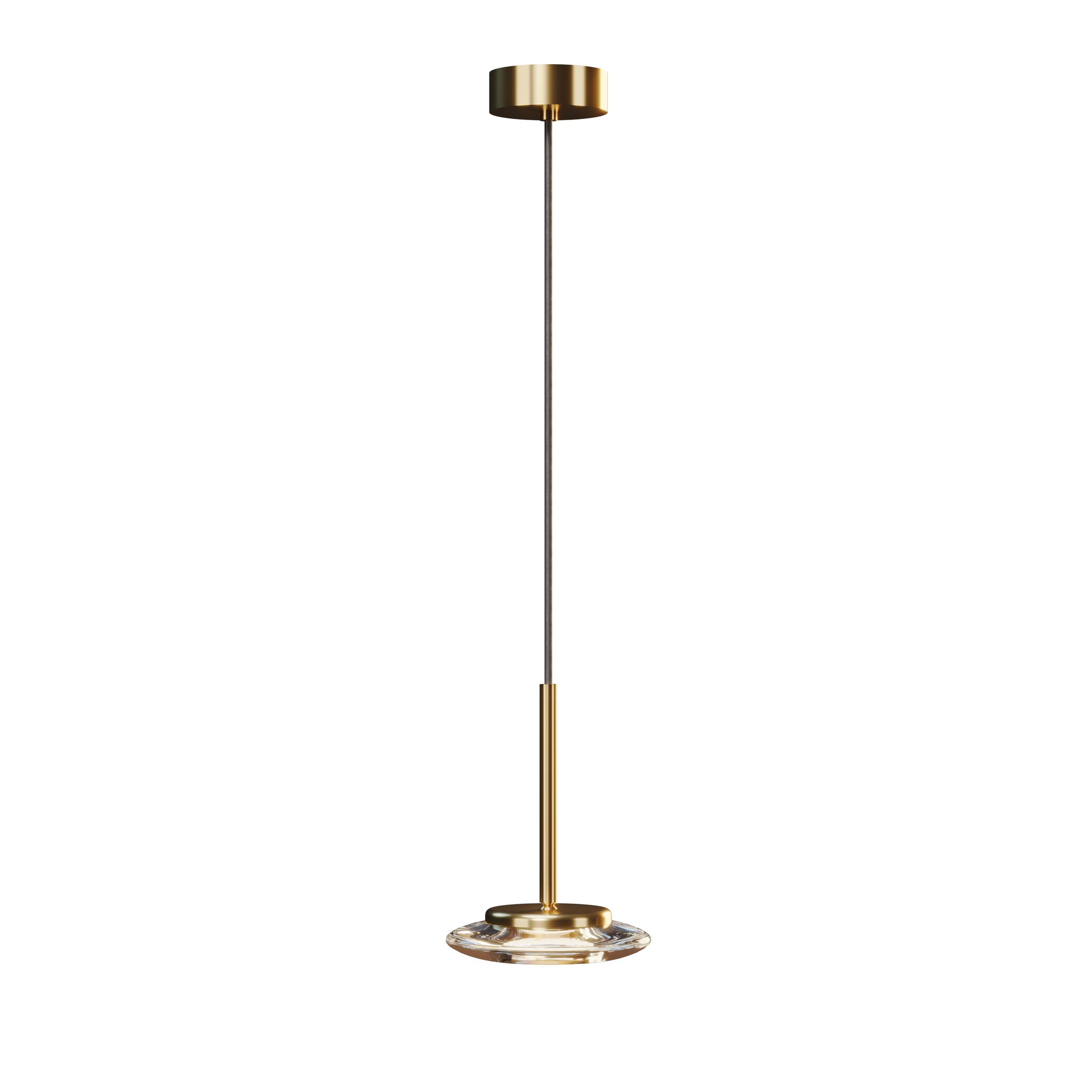 Maxlight Lampa wisząca Lunaris - Metal + szkło - Złoty P0649