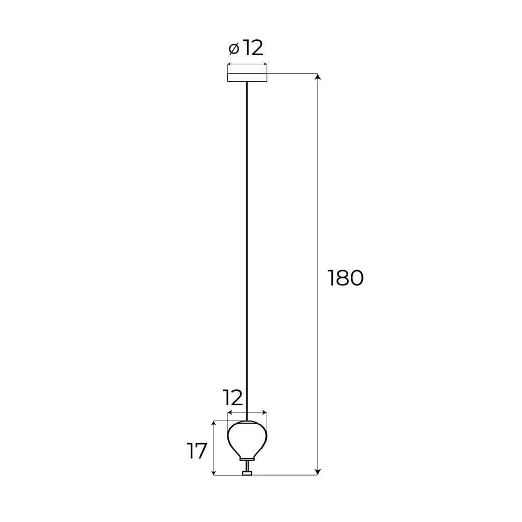 Maxlight Lampa wisząca Palloncini I - Metal + szkło - Biały + chrom + szkło transparentne P0527