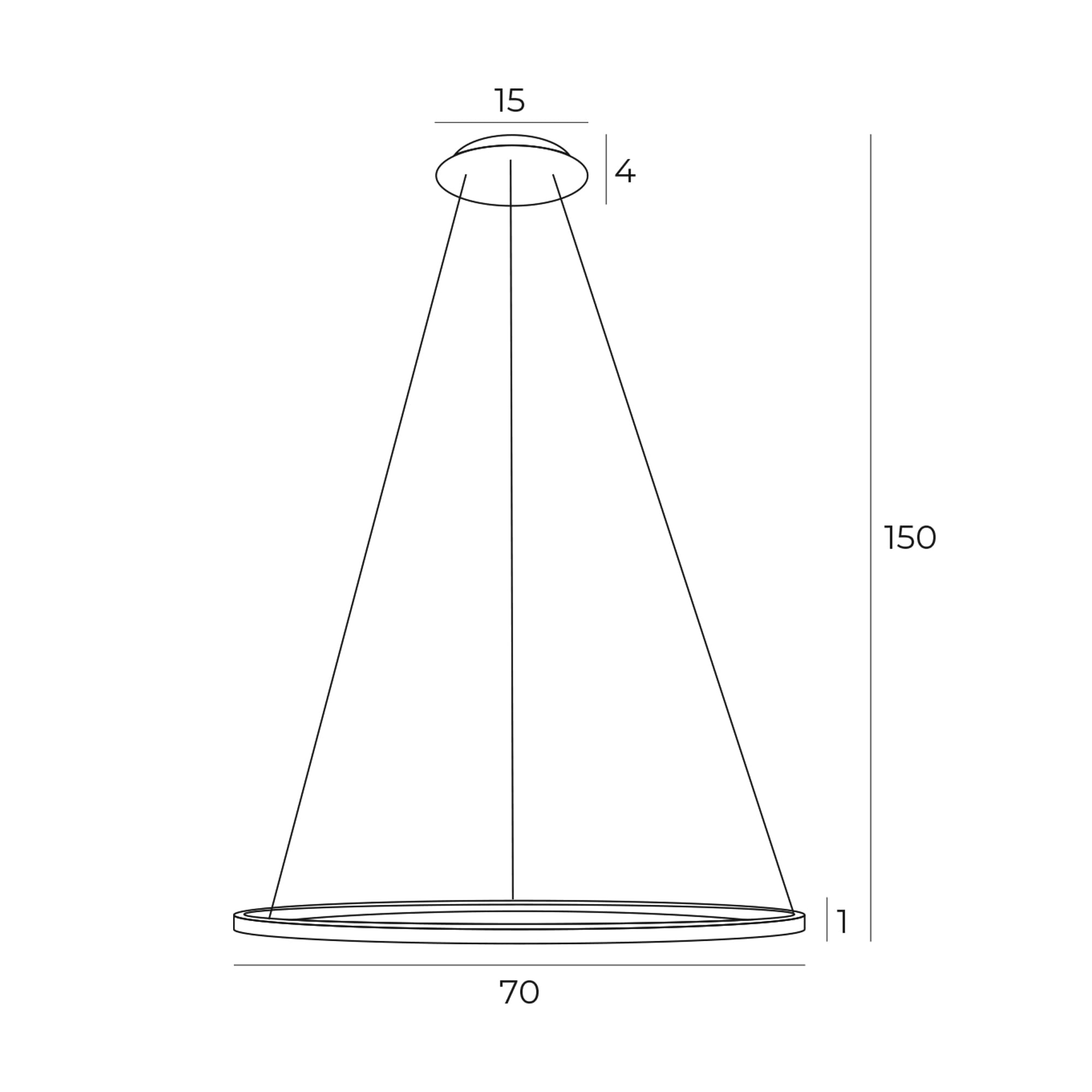 Maxlight Lampa wisząca Queen 70cm - Stal nierdzewna + akryl - Złoty szczotkowany P0494