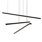 Maxlight Lampa wisząca Trio III - Stal nierdzewna + akryl - Czarny P0311