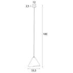 Maxlight Lampa wisząca Sakura - Metal + drewno - Drewno dębowe P0547