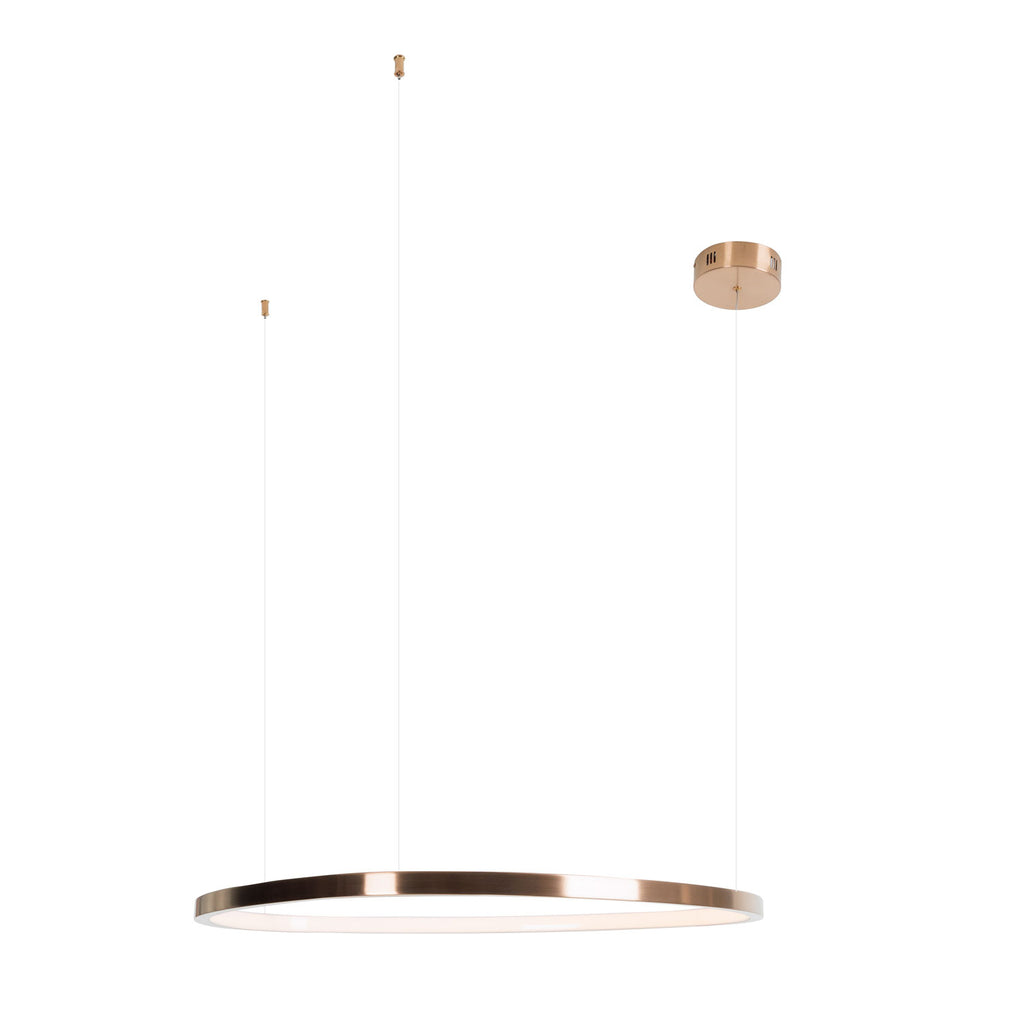 Maxlight Lampa wisząca Cayenne 80 cm - Metal - Miedź szczotkowana P0606D