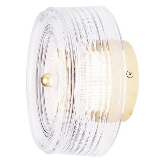 Maxlight Kinkiet Lipari - Aluminium + akryl - Złoty szczotkowany W0358
