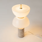 Maytoni Lampa stołowa Kyoto - Metal + marmur - Złoty MOD178TL-L11GR3K
