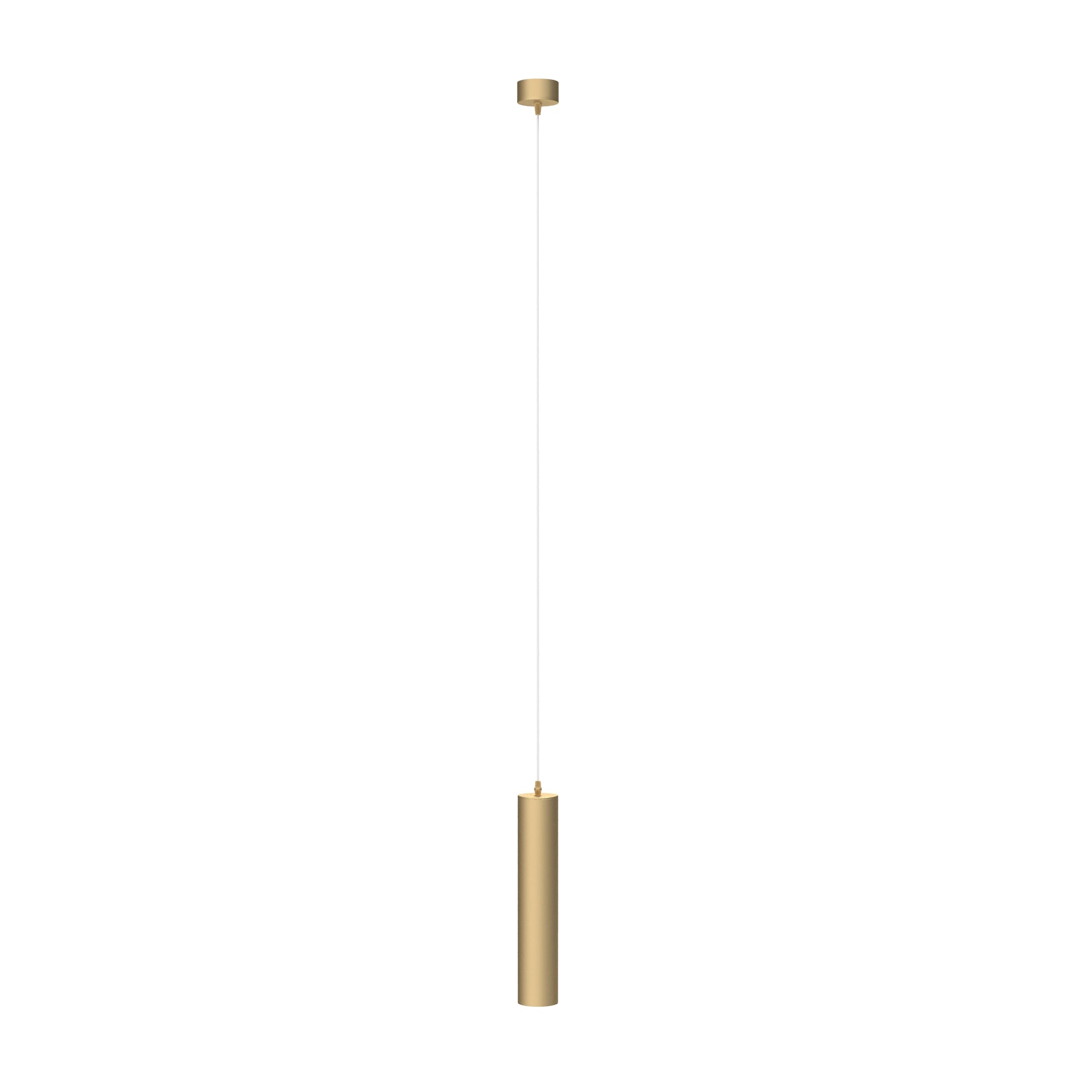 Maytoni Lampa wisząca Focus - Aluminium - Złoty matowy P075PL-01MG