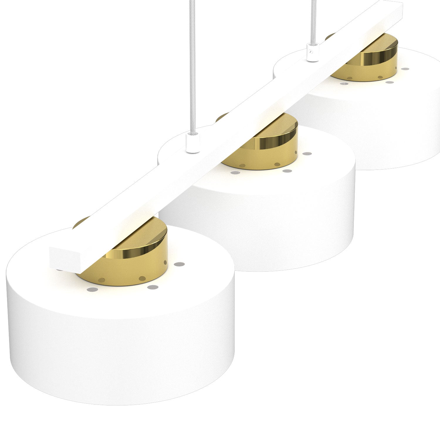 żyrandol Marti white/gold 3xE27