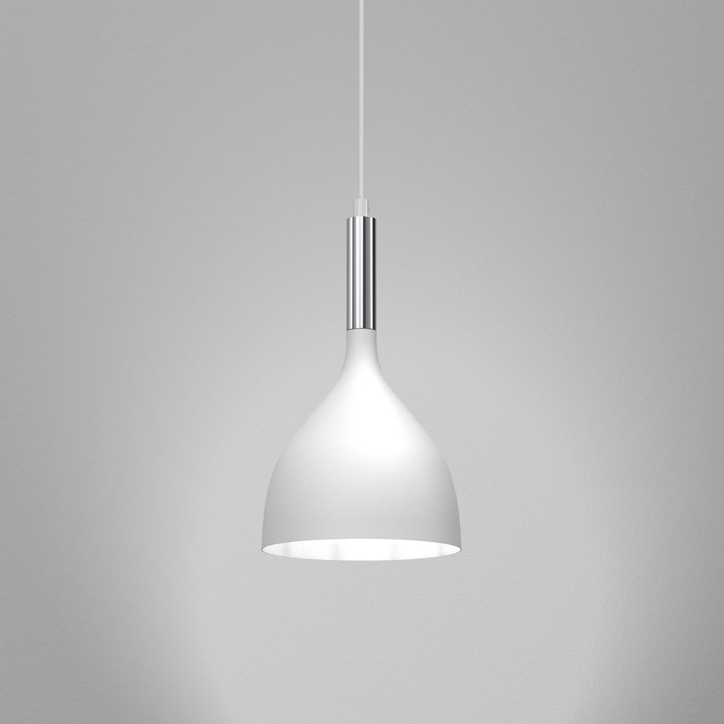 żyrandol Noak white/chrome 1xE27