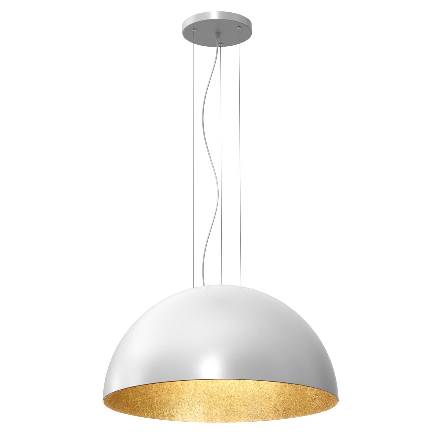 żyrandol Compo 1/2 bool ( dia 600) white/gold 1xE27