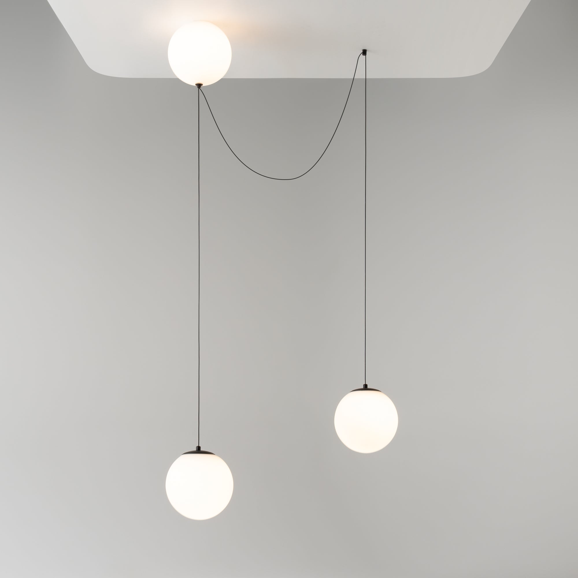 Maytoni Lampa wisząca Twins - Metal - Czarny MOD427PL-L30B3K1