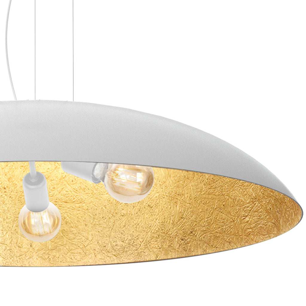 żyrandol Compo flat (dia 1000) white/gold 3xE27