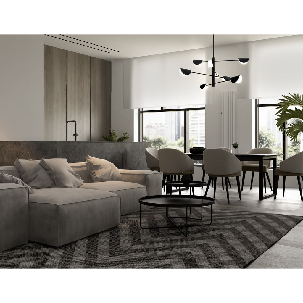 Maytoni Lampa wisząca Mollis - Metal - Czarny MOD126PL-08B