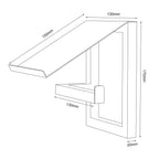wall maunted toilet paper dispenser with tray, white