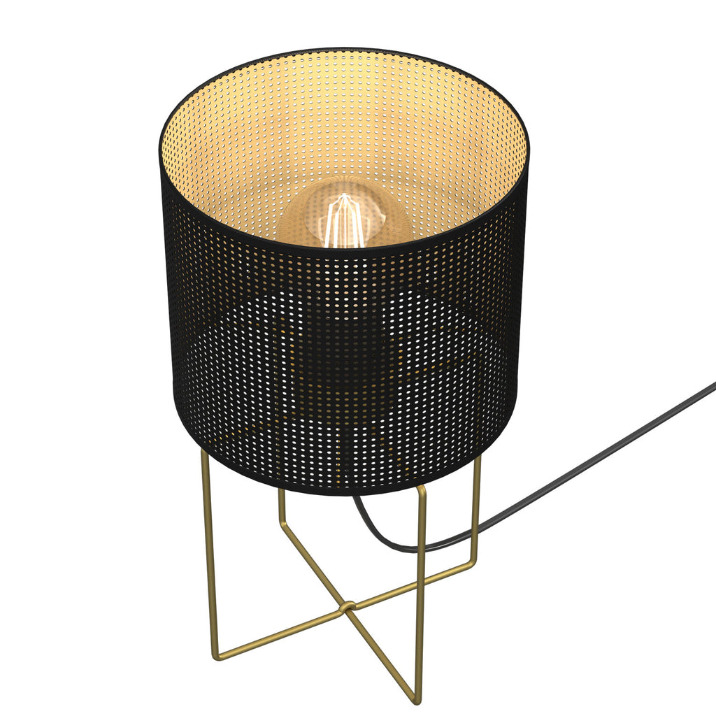 lampka gab. Loft shade gold, shade dia 180, h 150 black 1xE27
