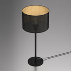 lampka gab. Loft shade H 58 black, cylinder shade dia 250, h 170 black/gold 1xE27