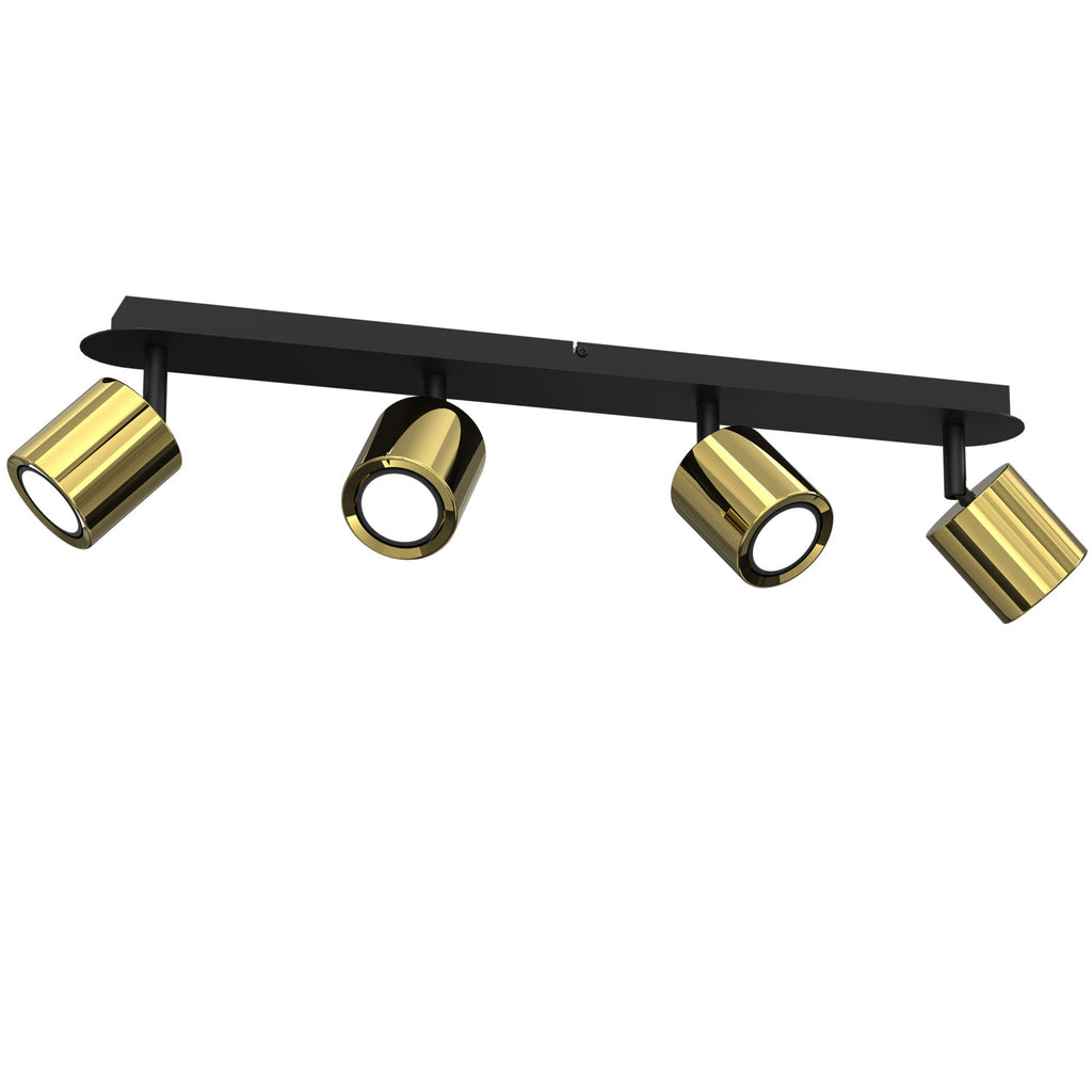 spot Demia black/brass 4xGU10
